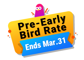 Pre Early Bird Rate Ends on March 31